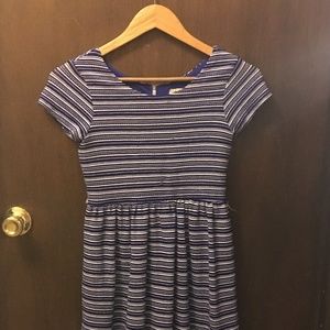 (Size: XS) Speckless Blue Striped Dress